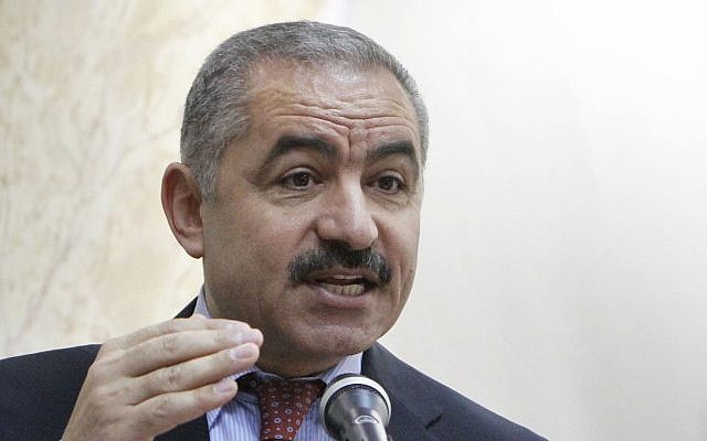 Palestinian negotiator Mohammad Shtayyeh, June 2011 (Miriam Alster/Flash90) Palestinian negotiator Mohammad Shtayyeh, June 2011 (Miriam Alster/Flash90)