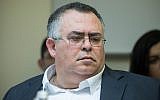 Likud MK David Bitan attends a meeting of the Central Elections Committee at the Knesset on March 5, 2019. (Noam Revkin Fenton/Flash90)