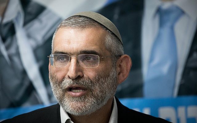 Otzma Yehudit party member Michael Ben Ari is seen at a press conference in Jerusalem following the High Court of Justice's decision to bar him from running in upcoming Knesset elections, on March 17, 2019. (Yonatan Sindel/Flash90) Otzma Yehudit party member Michael Ben Ari is seen at a press conference in Jerusalem following the High Court of Justice's decision to bar him from running in upcoming Knesset elections, on March 17, 2019. (Yonatan Sindel/Flash90)