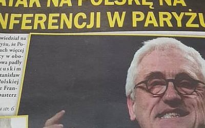 Historian Jan Gross on the front page of a Polish weekly that instructs readers on how to recognize Jews. (Misiek Kaminski/via JTA)