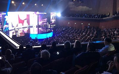 Full house at OurCrowd 2019 summit in Jerusalem. (Shoshanna Solommon/Times of Israel)