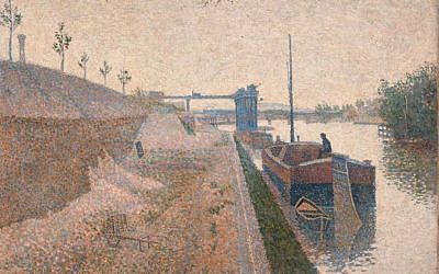 Paul Signac, Quai de Clichy (date unknown). (courtesy: German Lost Art Foundation)