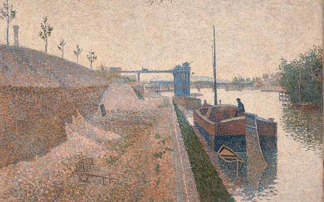 Paul Signac, Quai de Clichy (date unknown). (courtesy: German Lost Art Foundation)