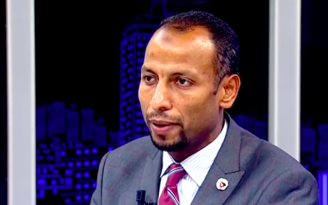 Aboubakr Khallaf, an Egyptian media personality, speaking to a pro-Islamist TV station on October 14, 2018. (Credit: Mekamaleen TV) Aboubakr Khallaf, an Egyptian media personality, speaking to a pro-Islamist TV station on October 14, 2018. (Credit: Mekamaleen TV)