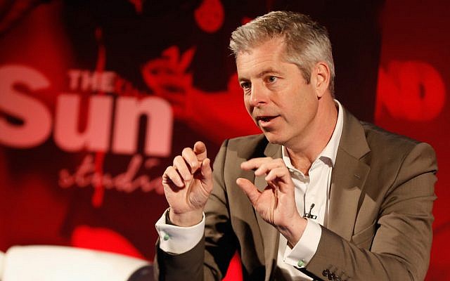 Justin Webb, shown during Advertising Week Europe at Picturehouse Central in London, April 18, 2016. (Tristan Fewings/Getty Images for Advertising Week Europe/JTA) Justin Webb, shown during Advertising Week Europe at Picturehouse Central in London, April 18, 2016. (Tristan Fewings/Getty Images for Advertising Week Europe/JTA)