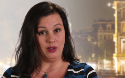 Dutch senator Annabel Nanninga in 2019. (YouTube screenshot)