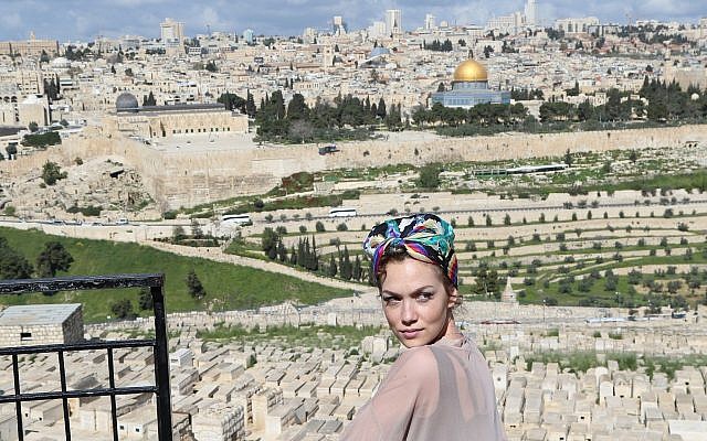 'Star' actress Jude Demorest in Jerusalem on April 11, 2019. (Courtesy/ America's Voices in Israel) 'Star' actress Jude Demorest in Jerusalem on April 11, 2019. (Courtesy/ America's Voices in Israel)