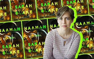 Sarah Blake, author of 'Naamah.' (Collage by Alma/via JTA)