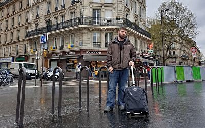 JTA’s Cnaan Liphshiz, a Netherlands resident shown in Paris, is one of many native Israeli citizens abroad forced to travel to the Jewish state to vote in elections. (Courtesy of Liphshiz) JTA’s Cnaan Liphshiz, a Netherlands resident shown in Paris, is one of many native Israeli citizens abroad forced to travel to the Jewish state to vote in elections. (Courtesy of Liphshiz)