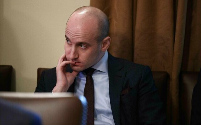 In this January 2, 2019, file photo White House senior adviser Stephen Miller listens as US President Donald Trump speaks during a cabinet meeting at the White House in Washington. (AP Photo/Evan Vucci, File) In this January 2, 2019, file photo White House senior adviser Stephen Miller listens as US President Donald Trump speaks during a cabinet meeting at the White House in Washington. (AP Photo/Evan Vucci, File)