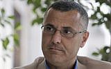 Omar Barghouti gives an interview in the West Bank city of Ramallah on May 10, 2016. (AP Photo/Nasser Nasser/File)