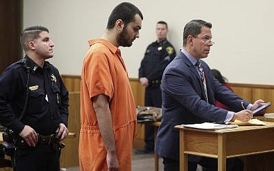 Vincent Vetromile appears in court in Rochester, New York, on  March 7, 2019, charged with three others for plotting to attack an Islamic community in upstate New York. (Jamie Germano/Democrat & Chronicle via AP, Pool)