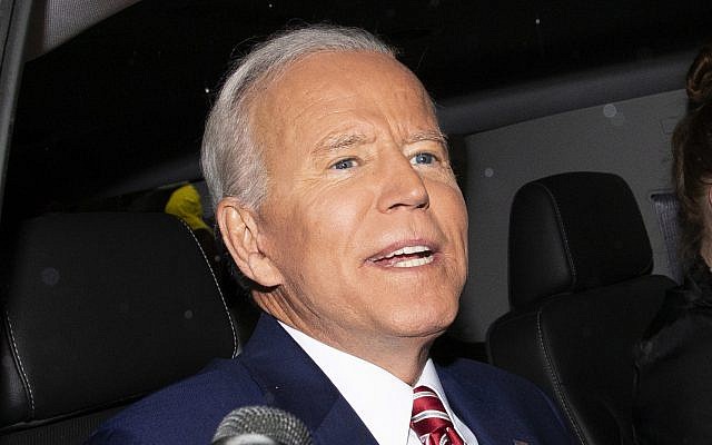 Former vice president and Democratic presidential candidate Joe Biden is shown after appearing on ABC's 'The View,' Friday, April 26, 2019 in New York. (AP Photo/Eduardo Munoz Alvarez) Former vice president and Democratic presidential candidate Joe Biden is shown after appearing on ABC's 'The View,' Friday, April 26, 2019 in New York. (AP Photo/Eduardo Munoz Alvarez)