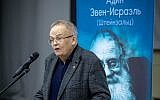 Evgeny Velikhov speaks at Limmud FSU Moscow on April 12, 2019. (Courtesy Limmud FSU)