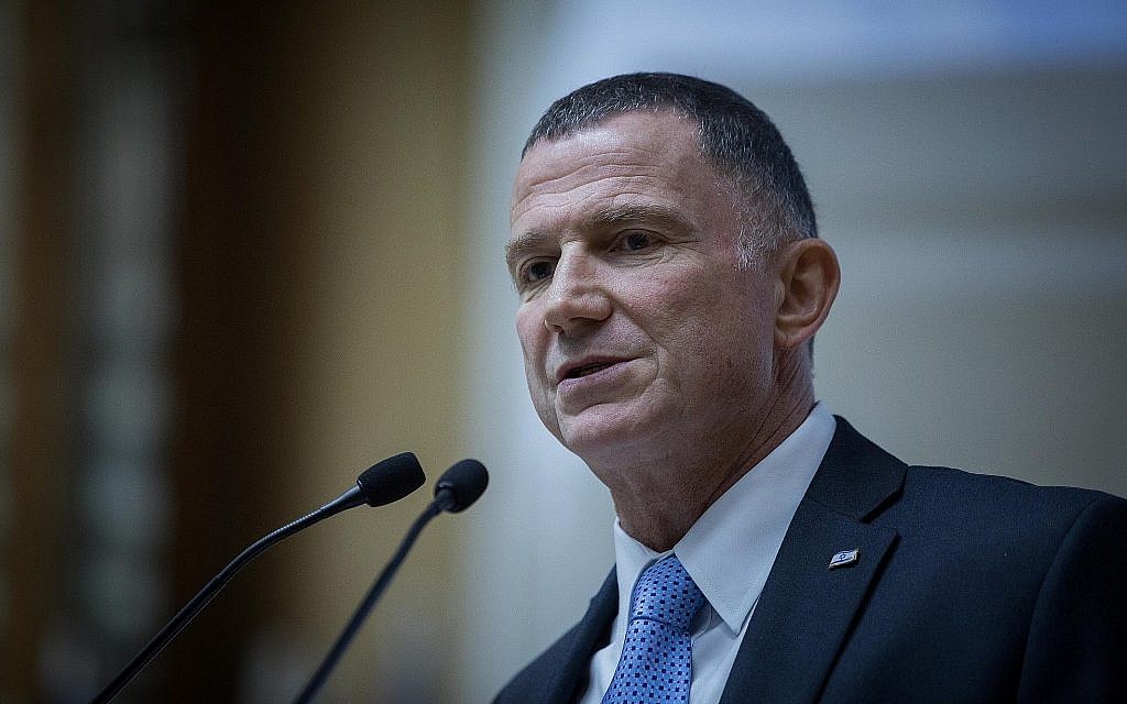 Knesset Speaker Yuli Edelstein speaks to new lawmakers ahead of the swearing-in ceremony for the 21st Knesset on April 29, 2019. (Noam Revkin Fenton/Flash90) Knesset Speaker Yuli Edelstein speaks to new lawmakers ahead of the swearing-in ceremony for the 21st Knesset on April 29, 2019. (Noam Revkin Fenton/Flash90)