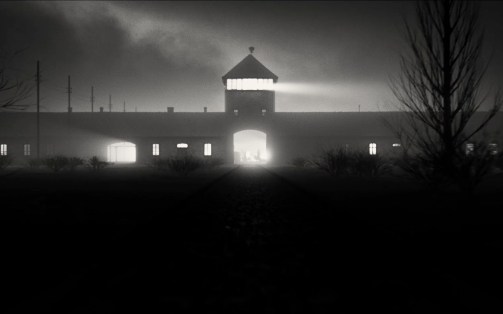 The entrance to Auschwitz, as shown in the new historical drama film 'A Rose in Winter.' (Courtesy Joshua Sinclair)