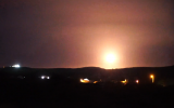 An Israeli air defense system intercepts a target during a live-fire exercise on April 16, 2019. (Screen capture: Israel Defense Forces)