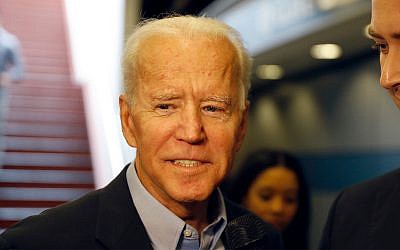 Former Vice President and Democratic presidential candidate Joe Biden arrives at the Wilmington train station, April 25, 2019 in Wilmington, Delaware. (AP Photo/Matt Slocum)