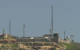 An antenna put up by the Hezbollah terror group in southern Lebanon in early 2019. (Screenshot: Channel 12)