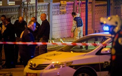 Illustrative: Police at the scene of a shooting incident. February 28, 2017. (Flash90)