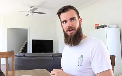 Australian comedian Isaac Butterfield. (YouTube screenshot)