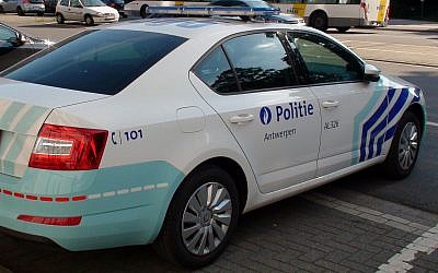Illustrative photo of a Belgium police car in Antwerp city center. (Getty Images)