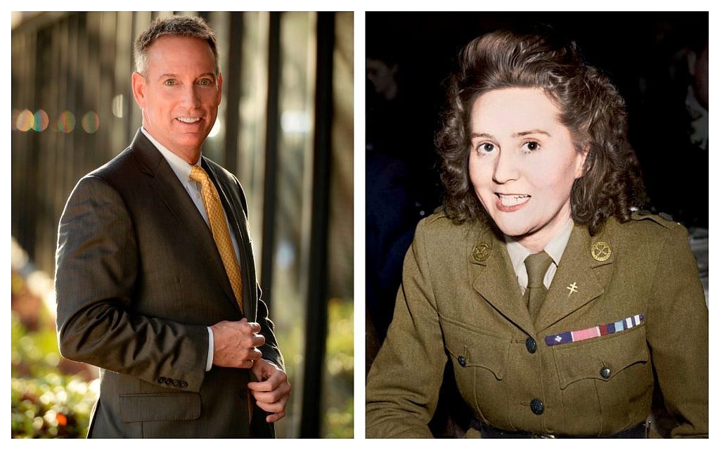 From left, 'Code Name Lise' author Larry Loftis; Odette Sansom. (Courtesy)