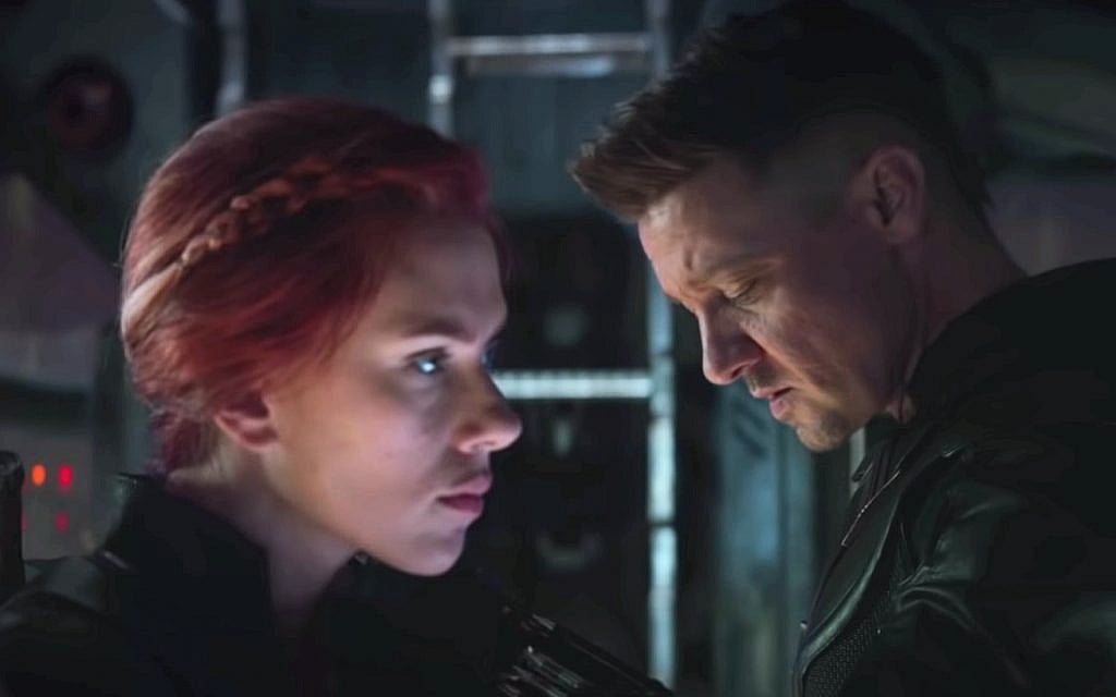Scarlett Johansson and Jeremy Renner in 'Avengers: Endgame.' (Courtesy Marvel Studios)