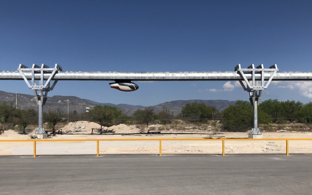 skyTran's testing facility being set up at a site in Mexico (Courtesy)