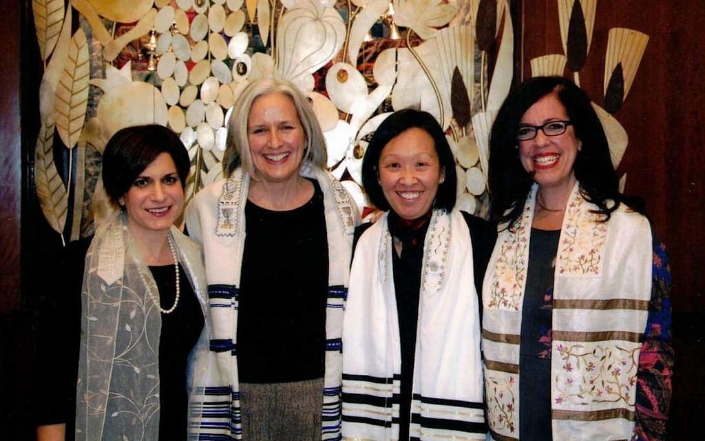 SooJi Min-Maranda, second from right, at her bat mitzvah celebration. (Courtesy) SooJi Min-Maranda, second from right, at her bat mitzvah celebration. (Courtesy)