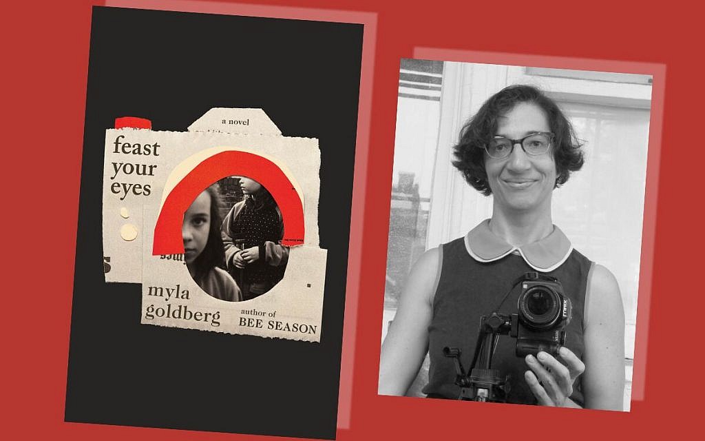Myla Goldberg, author of 'Feast Your Eyes.' (Courtesy of Goldberg/ collage by Kveller/via JTA) Myla Goldberg, author of 'Feast Your Eyes.' (Courtesy of Goldberg/ collage by Kveller/via JTA)