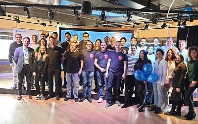 Participants in Barclays 2019 Tel Aviv Accelerator program, run jointly with Techstars (Courtesy)