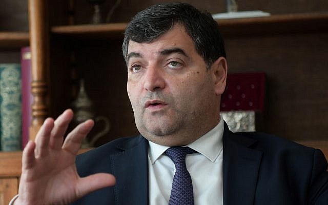 Tunisian Tourism Minister Rene Trabelsi speaks during an interview with AFP on May 8, 2019 in Tunis. (FETHI BELAID / AFP) Tunisian Tourism Minister Rene Trabelsi speaks during an interview with AFP on May 8, 2019 in Tunis. (FETHI BELAID / AFP)