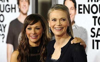 In this file photo taken on March 17, 2009 Actress Rashida Jones, left, and her mother actress Peggy Lipton arrive at the premiere of 'I Love You, Man' held at Mann Village Theater in Westwood, California. (Gabriel BOUYS / AFP)