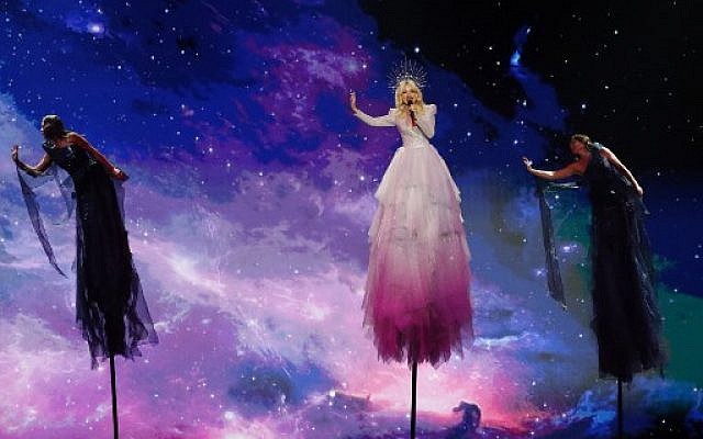 Australia's Kate Miller-Heidke performs the song Zero Gravity during the first semifinal of the 64th edition of the Eurovision Song Contest 2019 at Expo Tel Aviv on May 14, 2019, in the Israeli coastal city. (Jack GUEZ / AFP) Australia's Kate Miller-Heidke performs the song Zero Gravity during the first semifinal of the 64th edition of the Eurovision Song Contest 2019 at Expo Tel Aviv on May 14, 2019, in the Israeli coastal city. (Jack GUEZ / AFP)