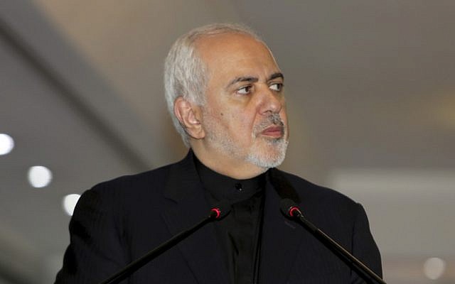 Iran's Foreign Minister Mohammad Javad Zarif attends a presser with Iraqi Foreign Minister in the capital Baghdad on May 26, 2019. (SABAH ARAR / AFP) Iran's Foreign Minister Mohammad Javad Zarif attends a presser with Iraqi Foreign Minister in the capital Baghdad on May 26, 2019. (SABAH ARAR / AFP)