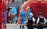 A crime scene where a man stabbed 19 people, including children in Kawasaki on May 28, 2019 (JIJI PRESS / JIJI PRESS / AFP)
