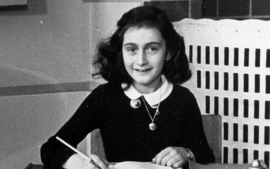 Anne Frank, whose diary chronicles her two-year stay at a secret annex in Nazi-occupied Amsterdam with her family and several other Jews during Nazi-occupied Amsterdam. (Wikimedia Commons)
