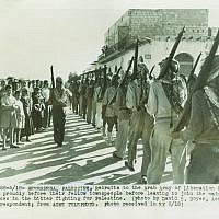 One of a collection of 26 rare photos of the 1948 War of Independence set to be auctioned by the Jerusalem-based Kedem Auction House in May 2019. (Kedem Auction House) One of a collection of 26 rare photos of the 1948 War of Independence set to be auctioned by the Jerusalem-based Kedem Auction House in May 2019. (Kedem Auction House)