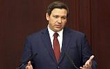 Florida Gov. Ron Desantis gives his State of the State address on the first day of the legislative session, March 5, 2019, in Tallahassee, Florida. (AP Photo/Steve Cannon, File)