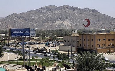 An army tank being transported in the city of Najran, Saudi Arabia, near the border with Yemen, Thursday, April 23, 2015 (AP Photo/Hasan Jamali)