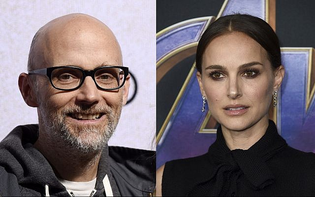 Musician Moby (L) poses at the premiere of the film "Suspiria" at the ArcLight Hollywood, October 24, 2018, in Los Angeles. (Photo by Chris Pizzello/Invision/AP)
Natalie Portman (R) arrives at the premiere of "Avengers: Endgame" at the Los Angeles Convention Center on April 22, 2019. (Photo by Jordan Strauss/Invision/AP) Musician Moby (L) poses at the premiere of the film "Suspiria" at the ArcLight Hollywood, October 24, 2018, in Los Angeles. (Photo by Chris Pizzello/Invision/AP)
Natalie Portman (R) arrives at the premiere of "Avengers: Endgame" at the Los Angeles Convention Center on April 22, 2019. (Photo by Jordan Strauss/Invision/AP)