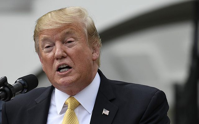President Donald Trump speaks as he welcomes 2018 NASCAR Cup Series Champion Joey Logano to the South Lawn of the White House in Washington, Tuesday, April 30, 2019. (AP Photo/Susan Walsh) President Donald Trump speaks as he welcomes 2018 NASCAR Cup Series Champion Joey Logano to the South Lawn of the White House in Washington, Tuesday, April 30, 2019. (AP Photo/Susan Walsh)