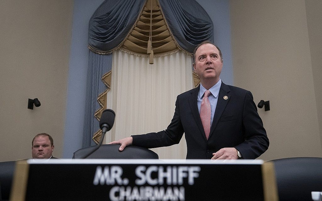 House Intelligence Committee Chairman Adam Schiff, D-Calif., arrives to lead a hearing on May 16, 2019. (AP/J. Scott Applewhite)