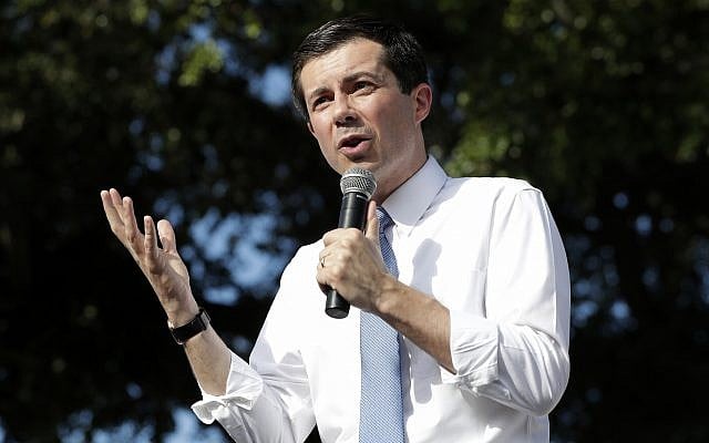 Democratic presidential candidate Pete Buttigieg, the mayor of South Bend, Ind., speaks during a fundraiser at the Wynwood Walls, Monday, May 20, 2019, in Miami. (AP Photo/Lynne Sladky) Democratic presidential candidate Pete Buttigieg, the mayor of South Bend, Ind., speaks during a fundraiser at the Wynwood Walls, Monday, May 20, 2019, in Miami. (AP Photo/Lynne Sladky)