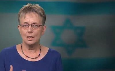 Screen capture from video of Leah Goldin speaking about her son Hadar, an IDF soldier killed in combat and whose remains are held in the Gaza Strip, May 7, 2019. (YouTube) Screen capture from video of Leah Goldin speaking about her son Hadar, an IDF soldier killed in combat and whose remains are held in the Gaza Strip, May 7, 2019. (YouTube)