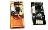 Nano Dimension manufactures electronic products using 3D printing. The image compares a 3D-printed transceiver, right, with-a-traditional-transceiver (Courtesy)