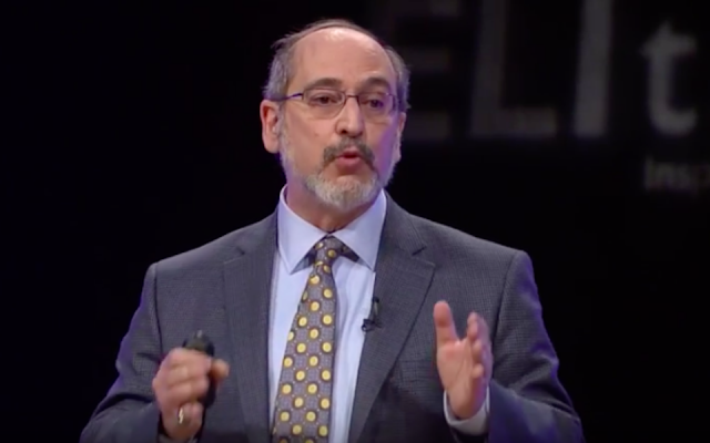 Rabbi Lawrence Troster in 2014. (Screen capture/YouTube via JTA)