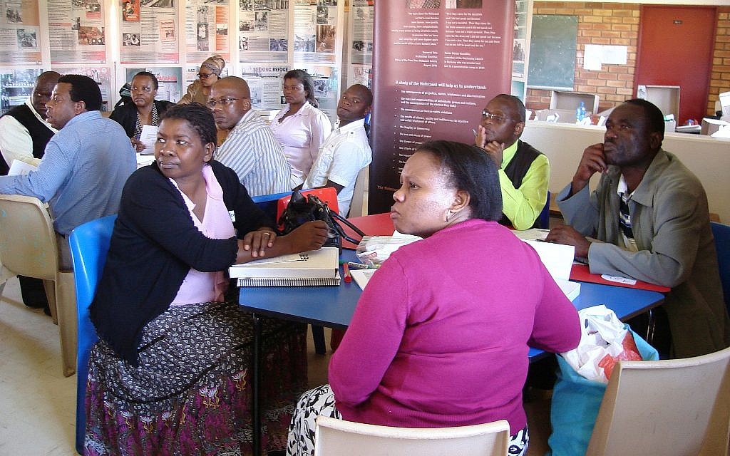 A South African Holocaust and Genocide Foundation educator training workshop at the Cape Town Holocaust and Genocide Centre. (Cape Town Holocaust & Genocide Centre)