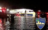 In this photo released by the Jacksonville Sheriff's Office, authorities work at the scene of a plane in the water in Jacksonville, Florida, May 3, 2019.(Jacksonville Sheriff's Office via AP)